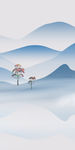 现代山水玄关画 TIF分层