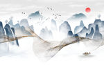 高清 意境山水画 TIF分层