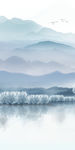 中式玄关水墨山水 TIF分层