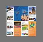 金色 蓝色 红色  地产 商业