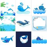 卡通大海