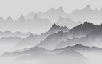 中国风山水画 TIF分层