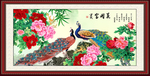 孔雀牡丹图