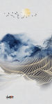 高清新山水水墨画 TIF分层