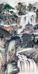 玄关 国画山水