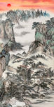 玄关 国画