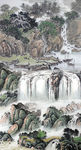 玄关山水国画
