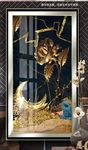 玄关高档别墅玫瑰月亮装饰画