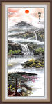 竖版山水画