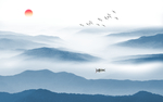 山水壁画
