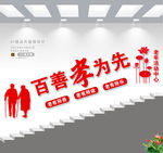 敬老院楼道文化墙