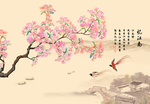 樱花国画