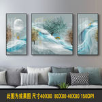 现代新中式山水装饰画