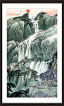 竖幅山水画