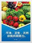 学校食堂展板卫生安全海报