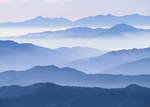 写意山水水墨渐变山水背景墙