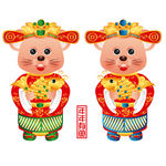 高清矢量鼠年形象门头贴