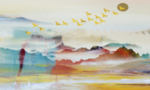 抽象油画