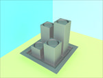 烛台模型 简约 C4D模型