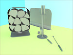 壁炉模型 壁炉设施 C4D模型