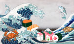 寿司店工装壁画