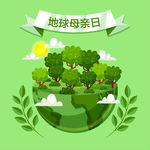 地球母亲日模板设计