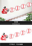 中国梦楼梯文化墙