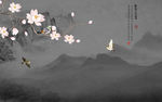 花鸟中式新山水画 TIF分层