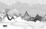 高档 中式新山水画 TIF分层