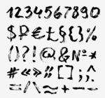 数字符号书法