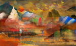 抽象油画