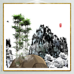 聚财山水画