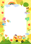 中小学幼儿园可爱边框 成长手册