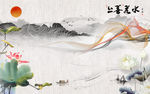 线条新现代山水画 TIF分层