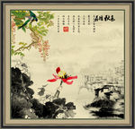 荷花水墨画
