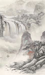 极品中式山水画 TIF分层