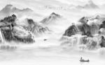 禅意新意境山水画 TIF分层