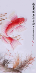 鸿运当头锦鱼装饰画