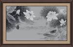 国画荷花