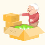 手绘双十一把爱带回家