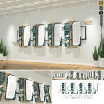 古典淡雅传统美德校园文化墙