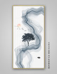 新中式禅意抽象水墨画