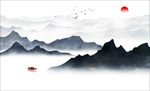 水墨山水画