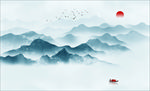 抽象山水画