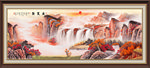 聚宝盆山水画