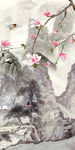 花鸟中式风山水 tif分层