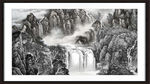 国画山水=