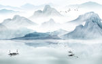 高档水墨山水画 TIF分层