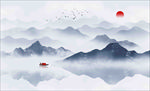 水墨山水画