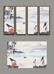 水墨荷花
